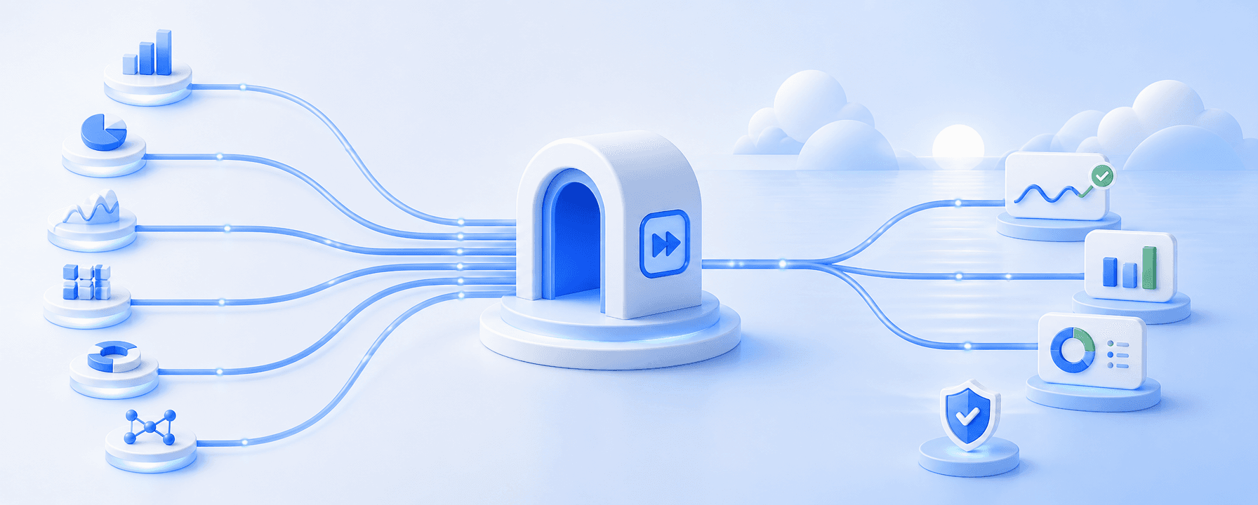 Abstract routes showing the choice between crypto trading automation workflows.