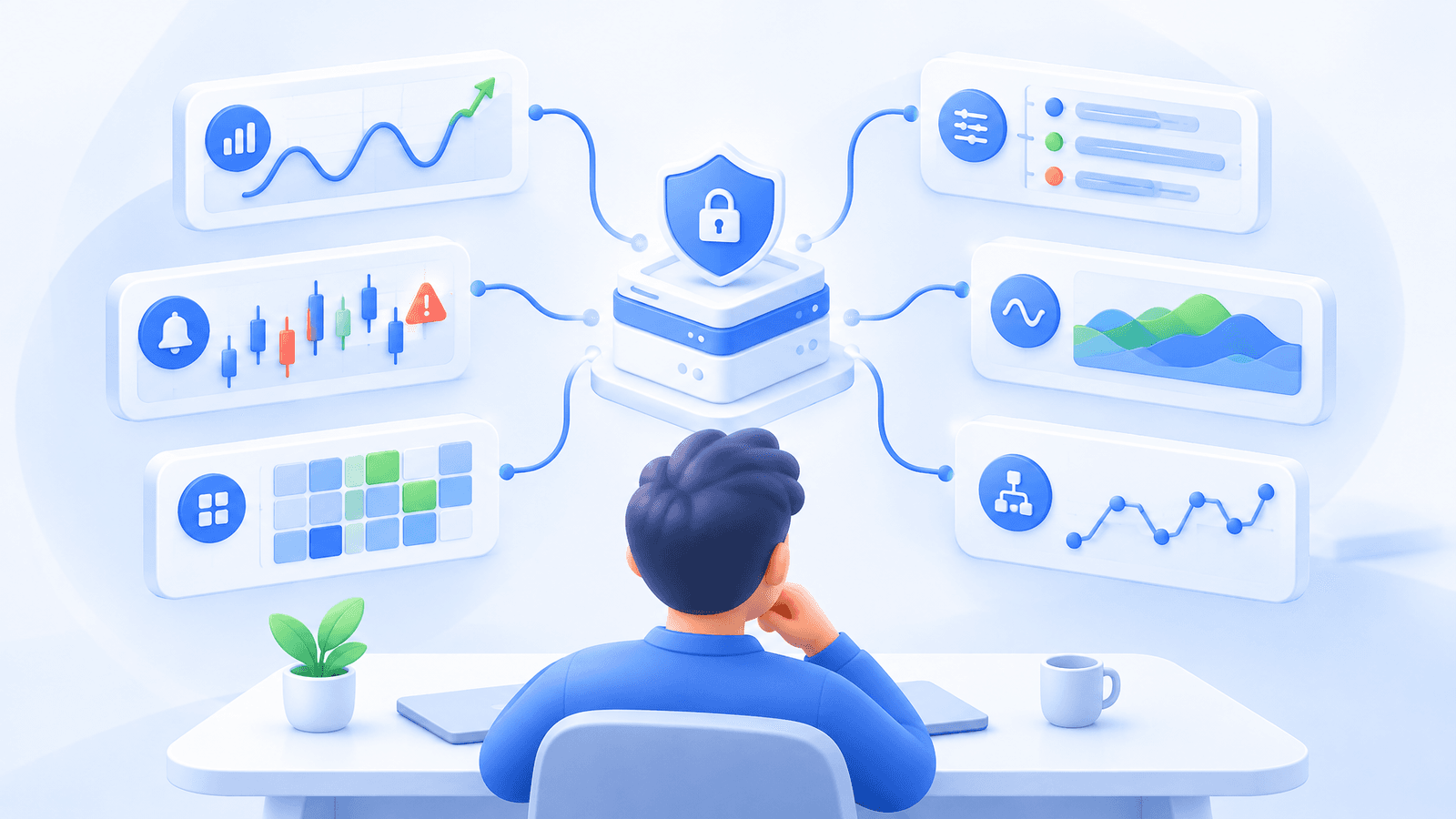 Trader comparing signal, alert, Grid, DCA, and rules-based crypto automation paths.