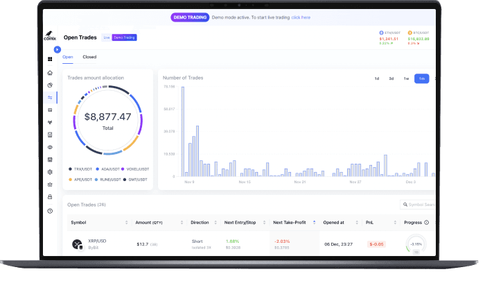 Demo account screen 2