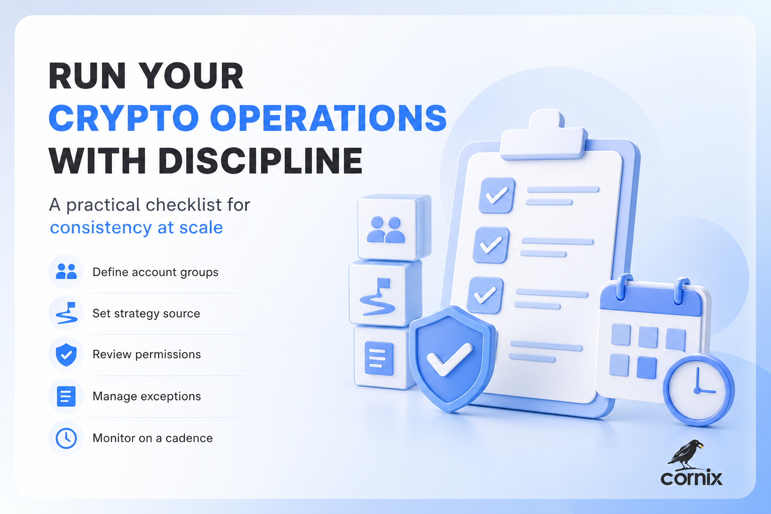 Operational checklist for managing multiple crypto trading accounts with automation