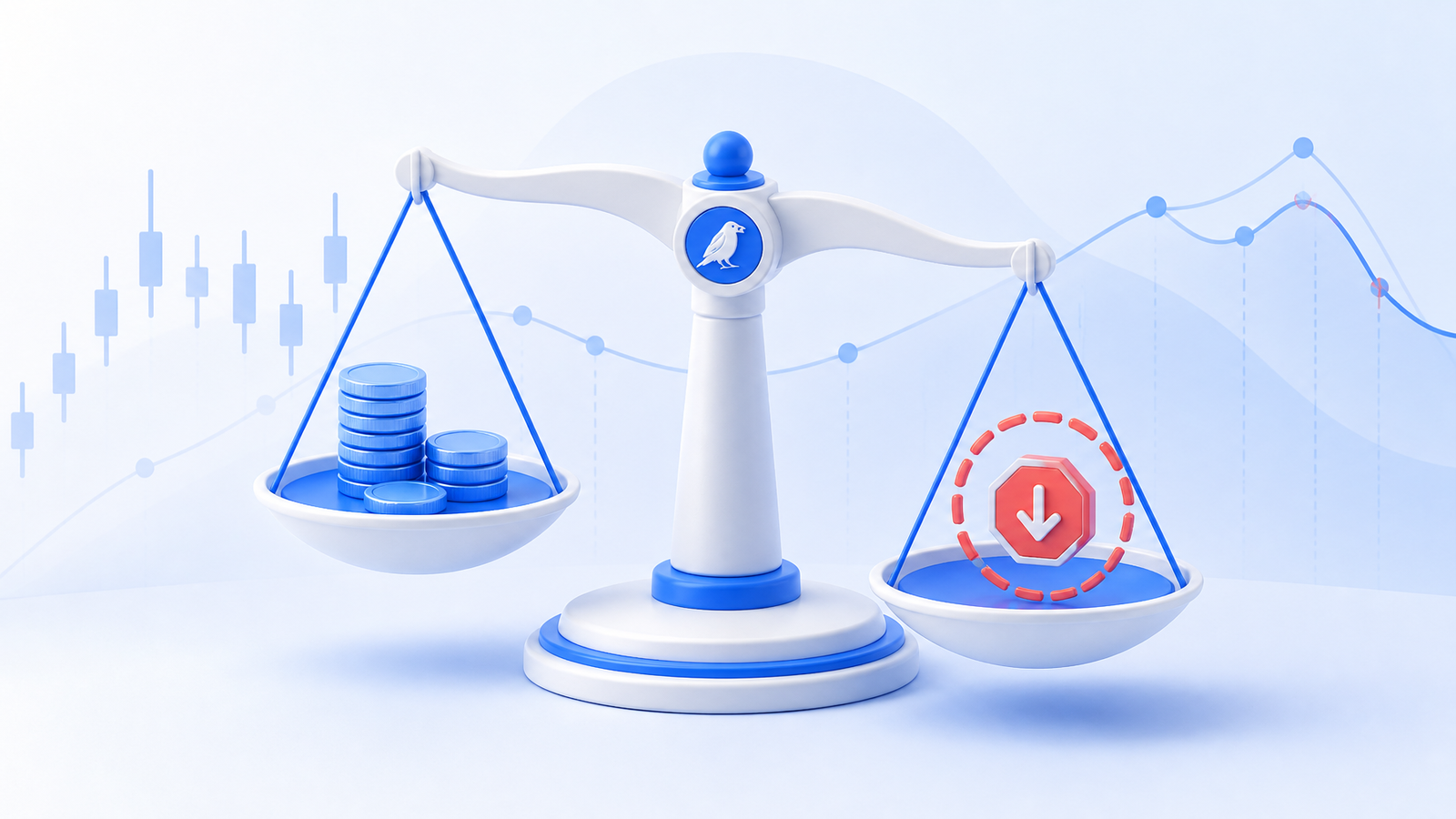 Illustration of balanced position sizing and stop-loss risk control.