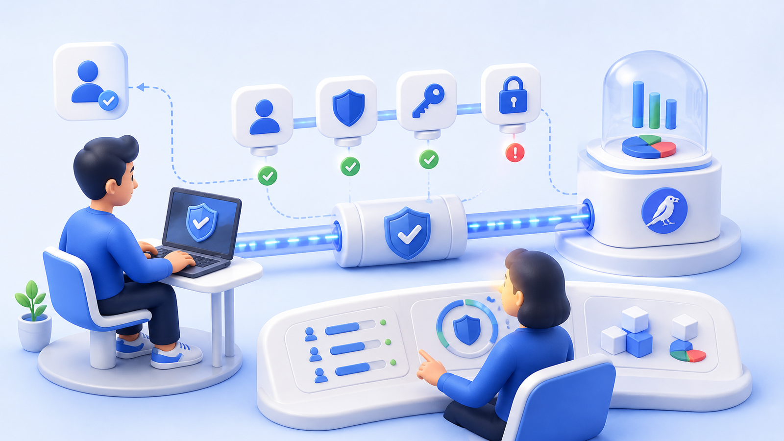 Secure client onboarding flow for a branded crypto trading platform