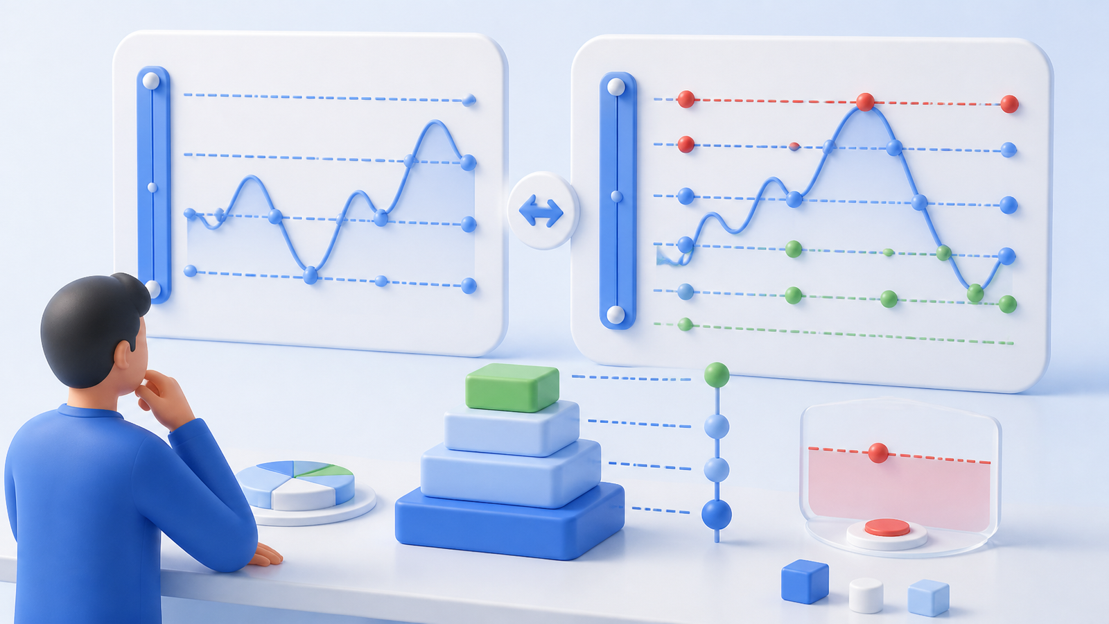Illustration showing how grid range, order spacing, and capital allocation relate.